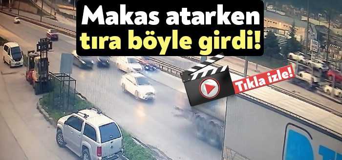 Kocaeli'nin Körfez ilçesinde makas atmak isteyen otomobilin sürücüsü, park halindeki