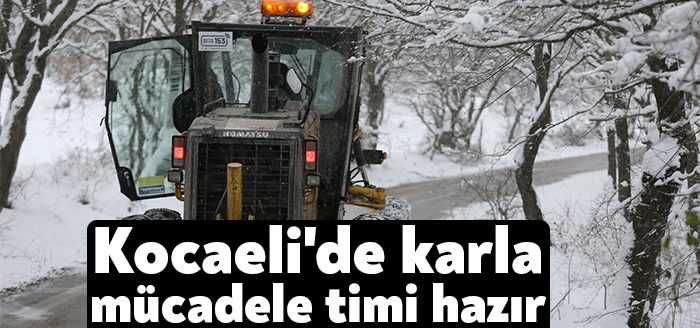 Kocaeli Büyükşehir Karla Mücadele Ekipleri ilimizde etkisini göstermesi beklenen kar