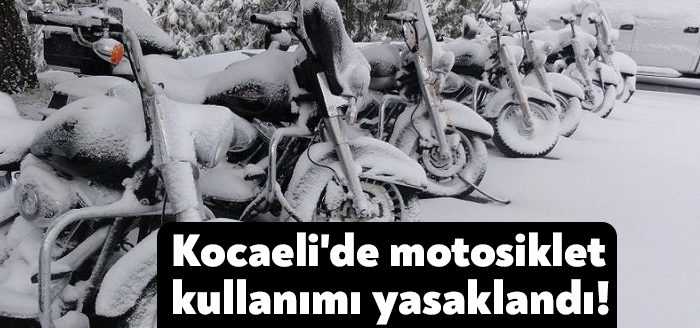 Kocaeli'de olumsuz hava şartları sebebiyle servis hizmeti veren motokuryelerin çalışması