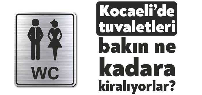 Gebze Belediye Başkanlığı’na ait ilçedeki tuvaletler kiraya verilecek. 3 yıllığına