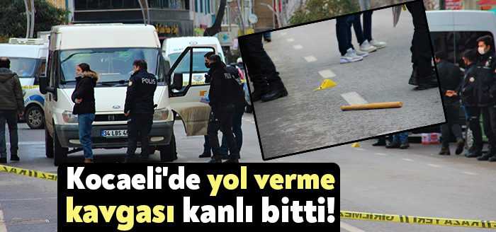 Kocaeli’nin Darıca ilçesinde trafikte yol verme kavgasında beyzbol sopasıyla aracından