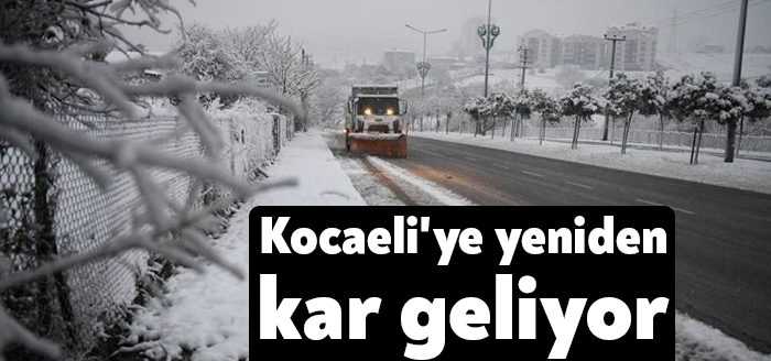Meteoroloji'nin verilerine göre, Kocaeli'de tekrar kar yağışı bekleniyor. Cuma ve