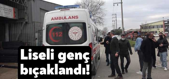 Kocaeli'nin İzmit ilçesinde, mesleki eğitim merkezi öğrencisi bıçakla yaralandı.