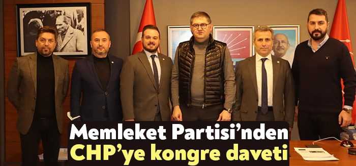 Memleket Partisi İl Başkanı Murat Erinç ve yönetimi, CHP İl