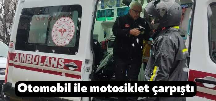 Kocaeli'de otomobil ile motosikletin çarpışması neticesinde meydana gelen kazada 1
