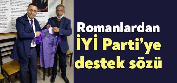 Körfez Atılım Spor Kulübü’ne forma desteğinde bulunan İYİ Partililere Romanlardan