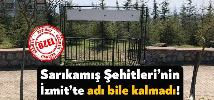İzmit Belediyesi tarafından Tepeköy Mahallesinde yaptırılan Sarıkamış Şehitleri Anıtı ve