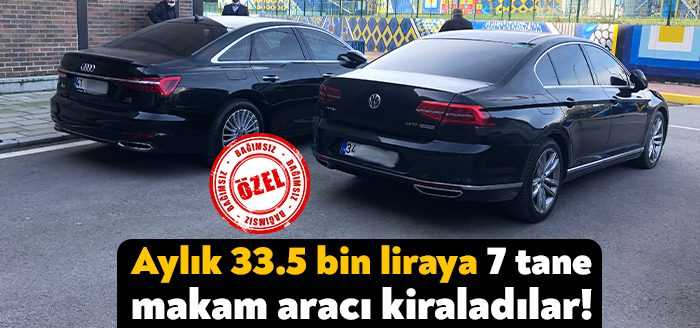 Kocaeli Büyükşehir Belediyesi iştiraki Sekapark A.Ş. makam aracı kiralama