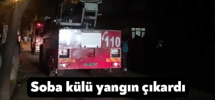 Kocaeli’nin Darıca ilçesinde dökülen soba külü, yangın çıkardı. Yangını söndürmeye