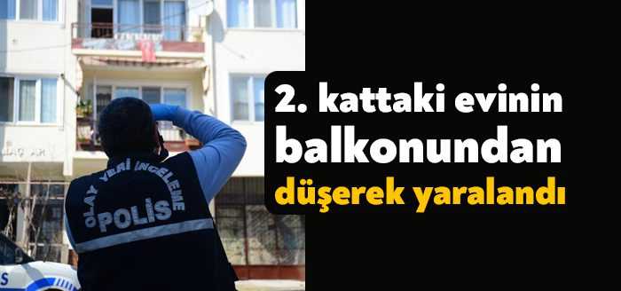 Kocaeli'de 2. kattaki evinin balkonundan dengesini kaybederek beton zemine düşen