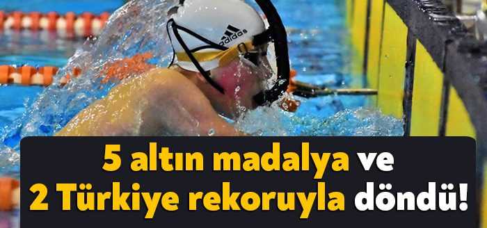 Kocaeli’nin Gebze ilçesinde düzenlenen Paletli Yüzme Bireysel Açık Yaş Bahar