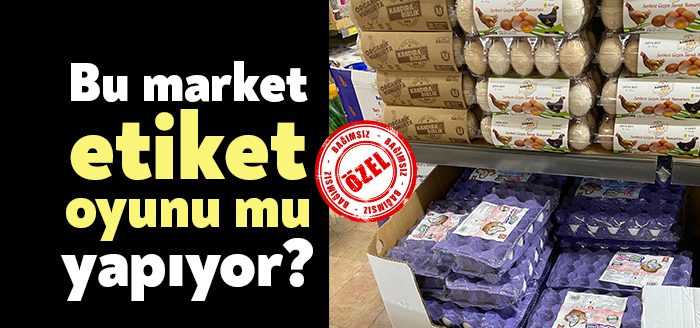 Kocaeli’de bir vatandaş, Hakmar adlı marketin Derince’deki bir şubesinde raftaki