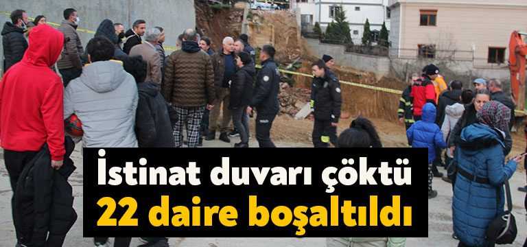 Kocaeli’nin Darıca ilçesinde bir sitenin yanında bulunan inşaat nedeniyle toprağın