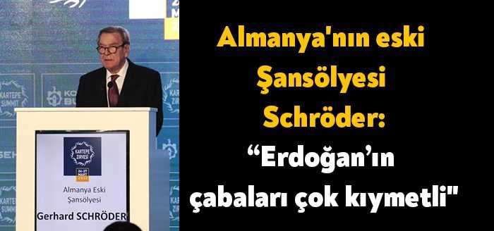 Almanya'nın eski Şansölyesi Gerhard Schröder, “Rusya, Ukrayna’ya savaş açmış durumda.