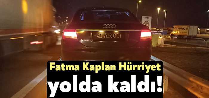 İzmit Belediye Başkanı Fatma Kaplan Hürriyet, Ankara’dan dönüş yolunda makam