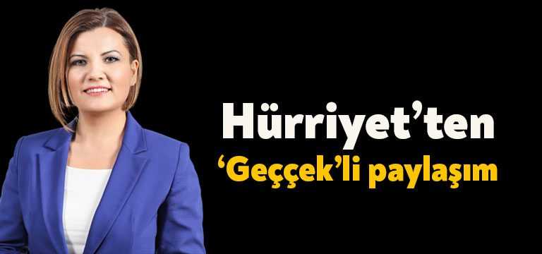 İzmit Belediye Başkanı Av. Fatma Kaplan Hürriyet sosyal medya hesabından