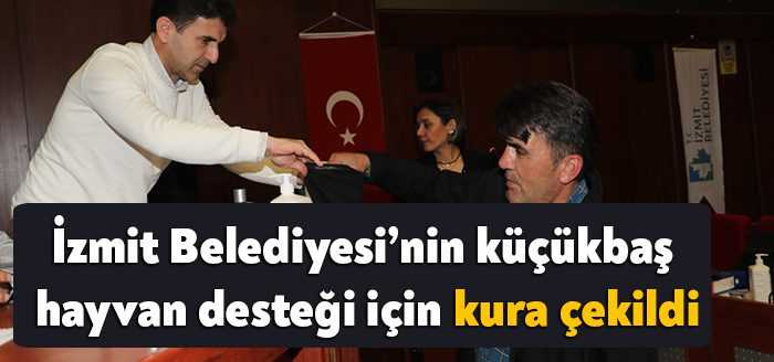 İzmit Belediyesi'nin kırsal kalkınma adına her köyden iki çiftçiye yüzde