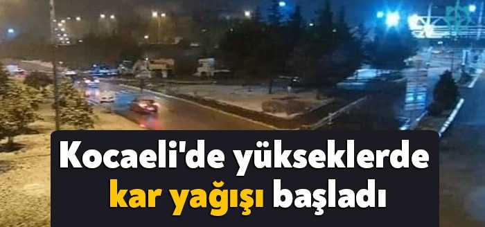 Kocaeli'de kar yağışı kısa bir aranın ardından yeniden başladı. Bugün