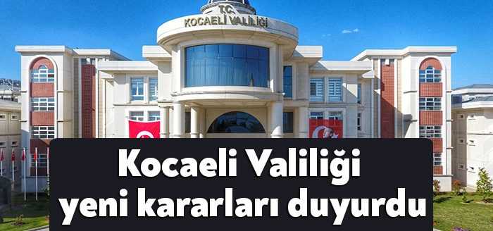 Kocaeli Valiliği İl Umumi Hıfzıssıhha Kurulu, ilimiz genelinde alınan Pandemi