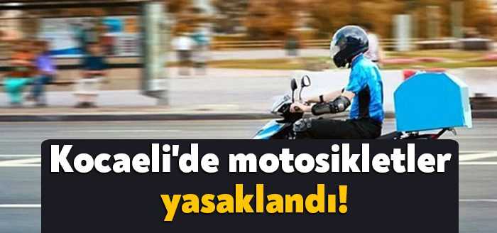 Kocaeli'de beklenen yoğun kar yağışı sebebiyle, motokuryelerin çalışması durdurulma kararı