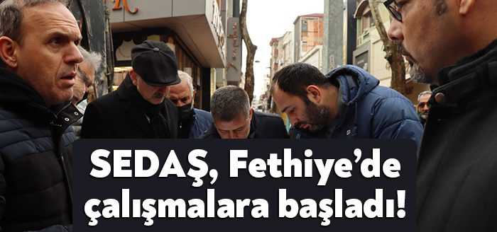 Fethiye Caddesi’nde su ve kanalizasyon altyapı çalışmaları tamamlanırken elektrik hatlarının
