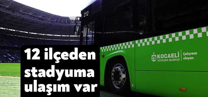 Büyükşehir iştiraklerinden UlaşımPark A.Ş. Kocaelispor’un Denizlispor ile oynayacağı maç için