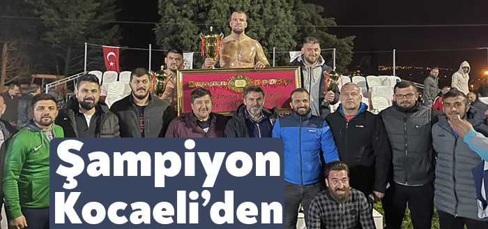 Altınova Belediyesince düzenlenen 6. Hersek Yağlı Güreşleri finalinde Kocaeli Büyükşehir