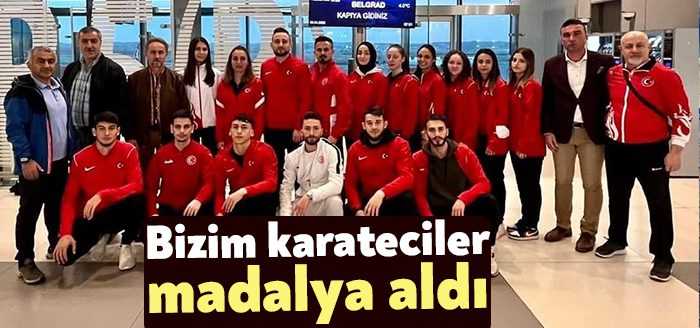 Kocaeli Büyükşehir Kağıtsporlu milli sporcular Sırbistan’daki Golden Belt Karate Turnuvasında