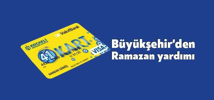Kocaeli Büyükşehir Belediyesi tarafından yardıma muhtaç hanelere Ramazan ayındaki ihtiyaçlarının