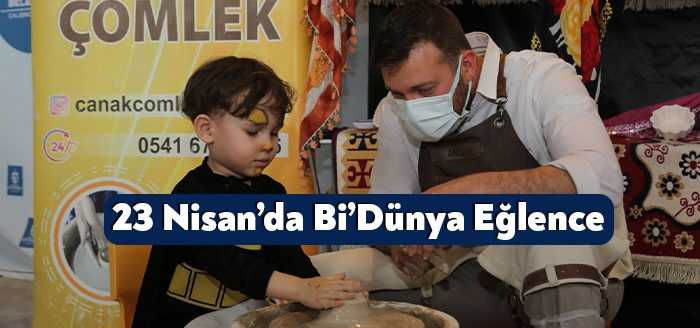 Çocuklar, Kocaeli Kongre Merkezi’nde kurulan 28 eğlenceli atölyede eğitici ve