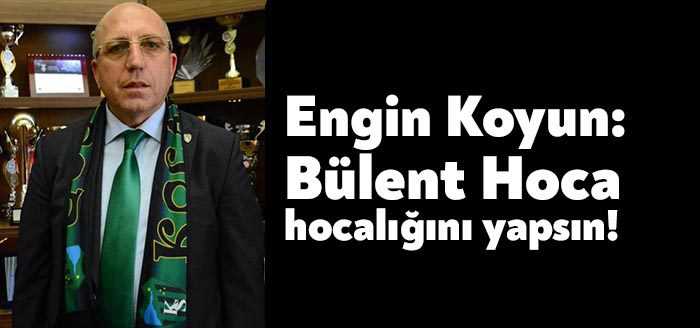 Kocaelispor Kulüp Başkanı Engin Koyun, kendisini kulübü yönetmede başarısız olarak