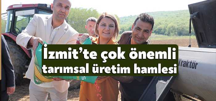 İzmit Belediye Başkanı Av. Fatma Kaplan Hürriyet, tarımsal kalkınma adına