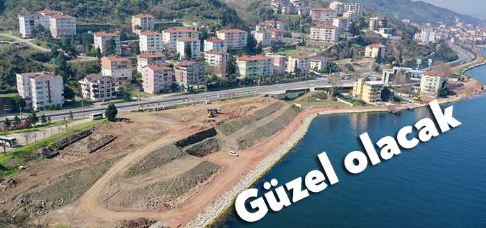 Kocaeli Büyükşehir Belediyesi Park Bahçeler ekipleri, Halıdere-Değirmendere arasında sahil düzenleme