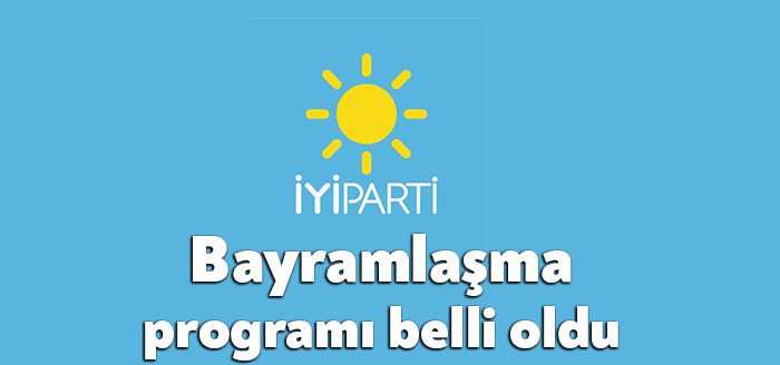 Siyasi partilerin bayramlaşma programları belli oluyor. İYİ Parti Kocaeli de