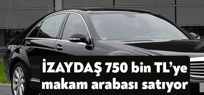 İZAYDAŞ Genel Müdürlüğü’ne ait Mercedes Benz S500  4 Matic ihaleyle