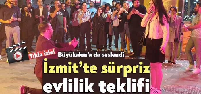 İzmit’te ikamet eden genç, kız arkadaşına İzmit’in en hareketli yerlerinden