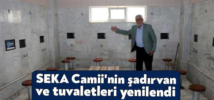Büyükşehir, vatandaşların talebi üzerine SEKA Camisi’nin şadırvan ve tuvaletlerini tamamen