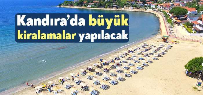 Mülkiyeti Kandıra Belediyesi’ne ait olan Pazar yerleri ve plaj yakınındaki