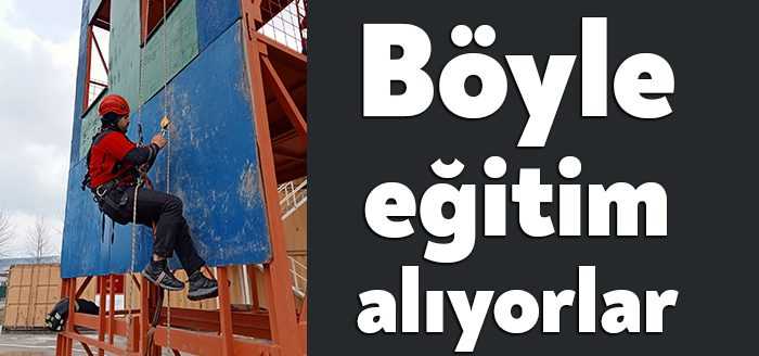 Kocaeli Büyükşehir Belediyesi İtfaiye Daire Başkanlığı bünyesine yeni katılan personele