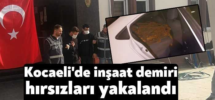  Başiskele ilçesinde 3 adet inşaattan demir malzeme çalan hırsızlar, başka
