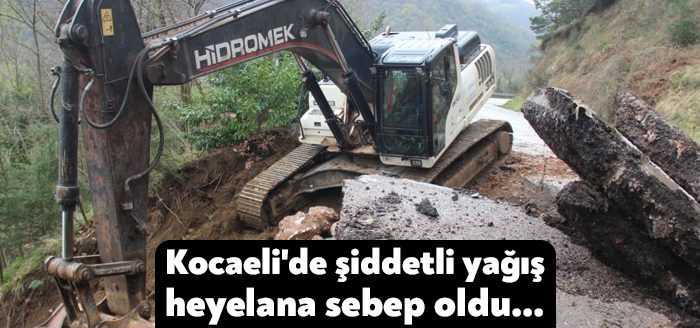 Kocaeli'nin Başiskele ilçesinde dün akşam saatlerinde etkili olan yağış, Yuvacık