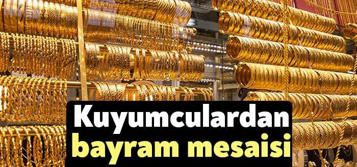 Kocaeli Kuyumcular Derneği, il genlindeki kuyumcuların kapanış saatlerinin Ramazan Bayramı
