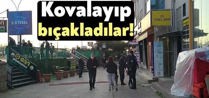 Kocaeli’nin İzmit ilçesinde 1 kişi, kendisini kovalayan 3 şahıs tarafından