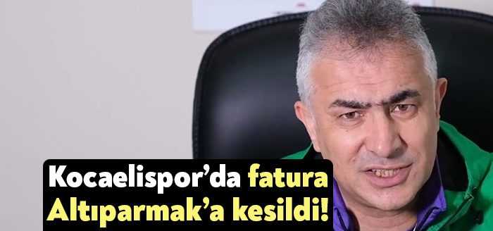 Kocaelispor, dünkü Bursaspor hezimeti sonrası Teknik Direktör Mehmet Altıparmak'la da