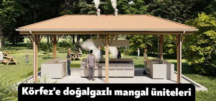 Körfez Belediyesi, sahil bandında bulunan piknik alanlarına doğalgazlı mangal üniteleri