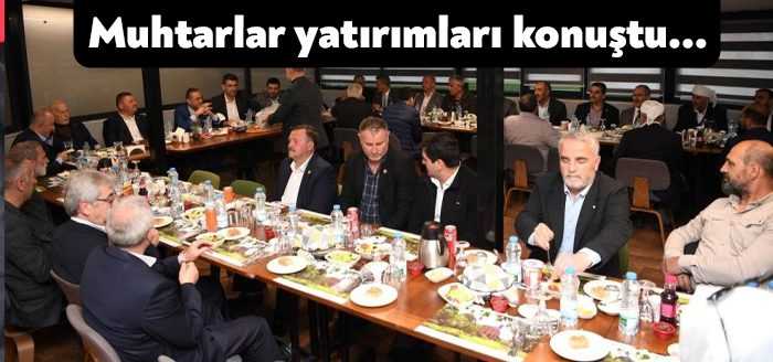Kartepe Belediye Başkanı Mustafa Kocaman, muhtarlarla bir araya geldi. Toplantıda