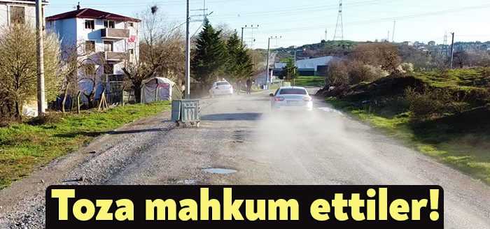 Kocaeli Gebze ilçesinde bir sokakta asfalt olmaması sebebiyle her araç