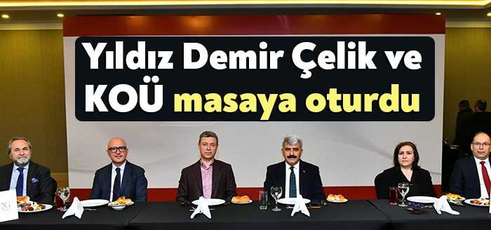 Yıldız Demir Çelik ve Kocaeli Üniversitesi “sanayi-üniversite” iş birliğini bir