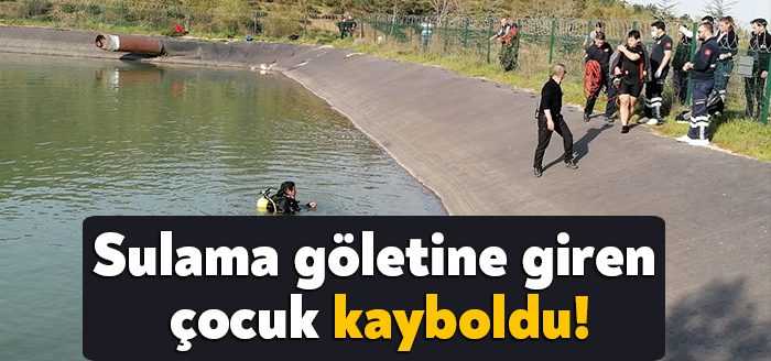 Kocaeli’nin Gebze ilçesinde arkadaşlarıyla birlikte sulama göletine giren 12 yaşındaki