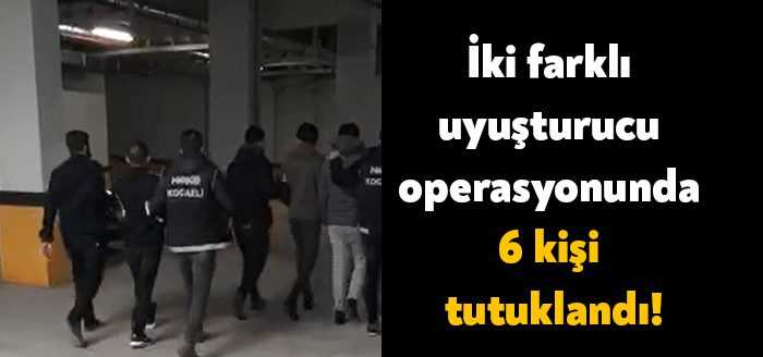 Kocaeli’nin Gebze ilçesinde polis ekiplerinde yapılan iki uyuşturucu operasyonunda gözaltına